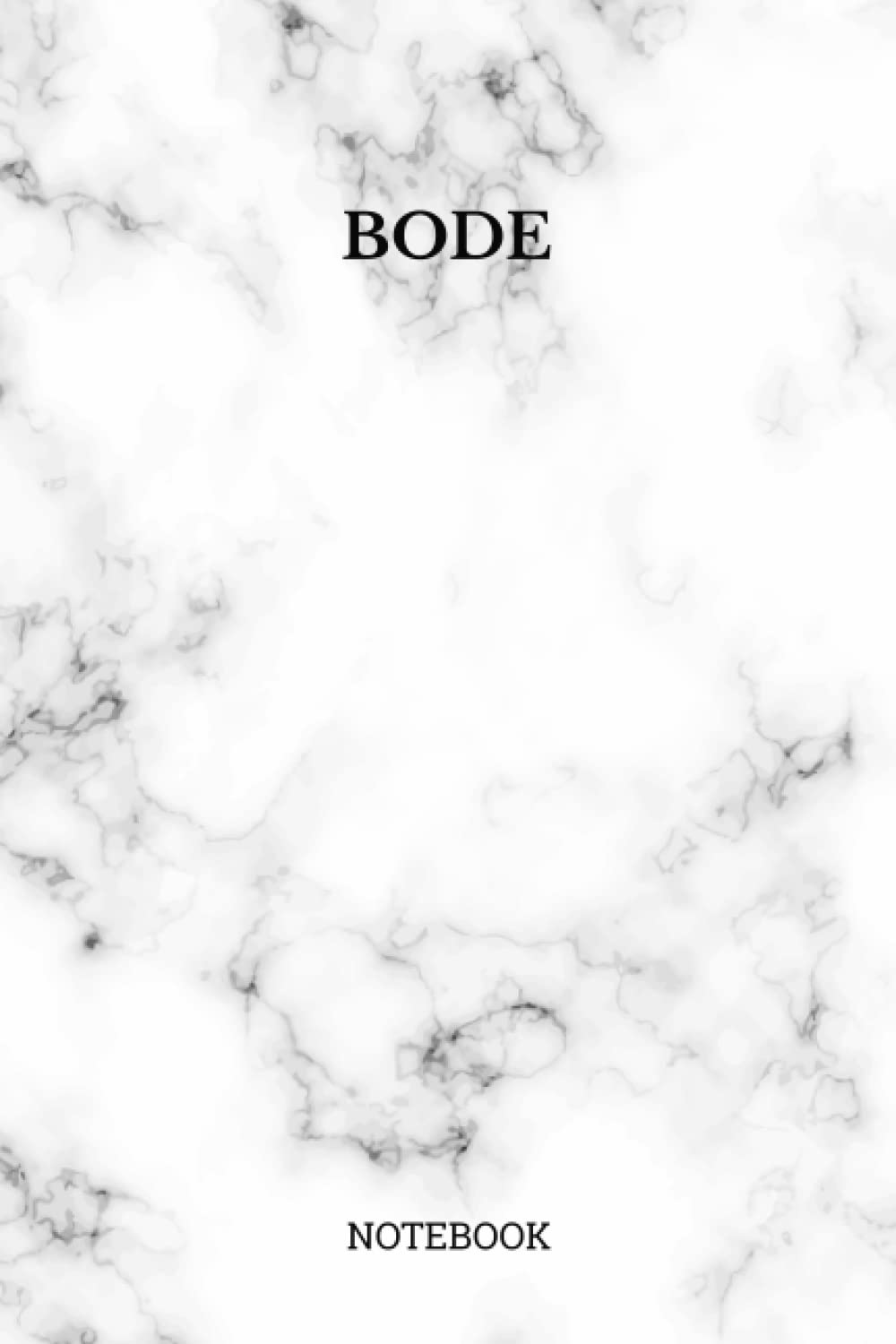 Bode Notebook: Personalized Notebook Journal with Name for Bode