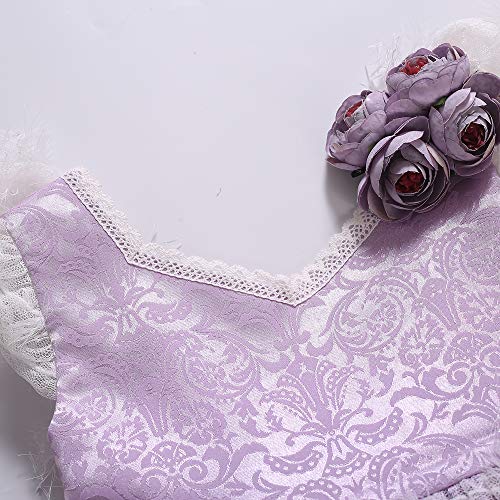 Pettigirl Toddler Girl Purple Summer Sleeveless Sundress Clothes Elegant Party Wedding Casual Dress for Kids3