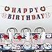 Baseball Birthday Party Supplies Kit for 24 Guests Includes Tablecloth Plates Napkins Forks Cups Banner Baseball Themed Dinnerware for Sports Party Decorations(Baseball)