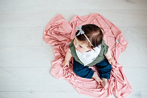 Image of Copper Pearl Swaddle Blankets for Newborns | Soft Stretchy Receiving Blankets for Boys and Girls | Large 46 x 46 Inch Baby Blankets | Lightweight and Breathable Swaddles | Darling