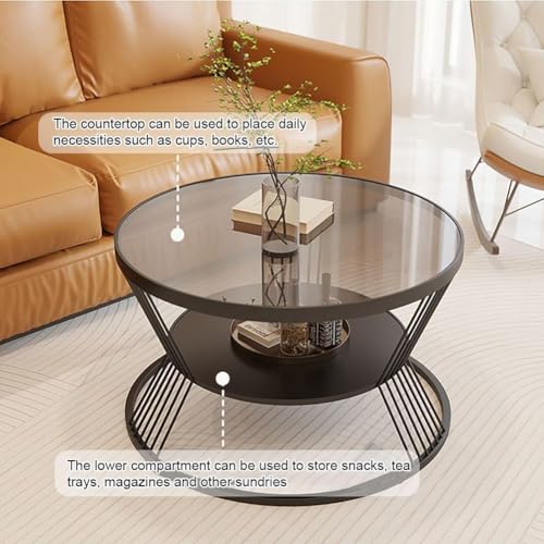 Table basse ronde moderne idéale pour optimiser les petits espaces - 7