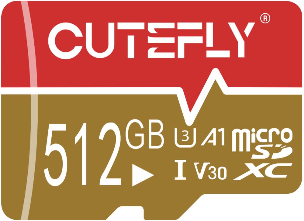 Scheda Micro SD 512 GB Ultra-HD, Adattatore Incluso, Per Drone E Dash Cam