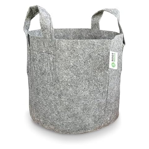 Growcery 5 Pack Fabric Plant Bags, 12L Cover