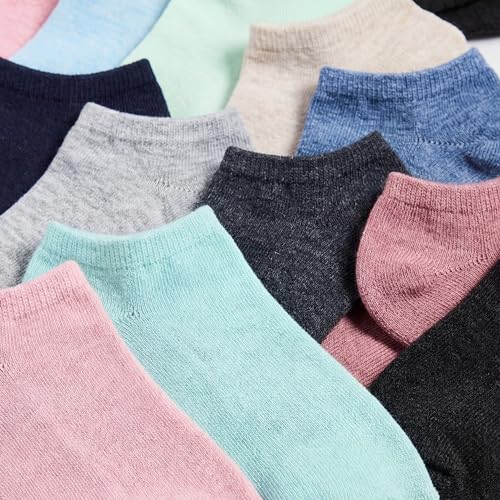 Image of Tipi Toe Women's 20 Pack Colorful Low Cut Socks - Lightweight, Breathable Design for All-Day Comfort Sizes 9-11 /10-13