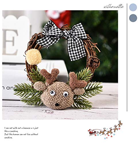1Pc Christmas Wreath Christmas Tree DIY Floral Wedding Artificial