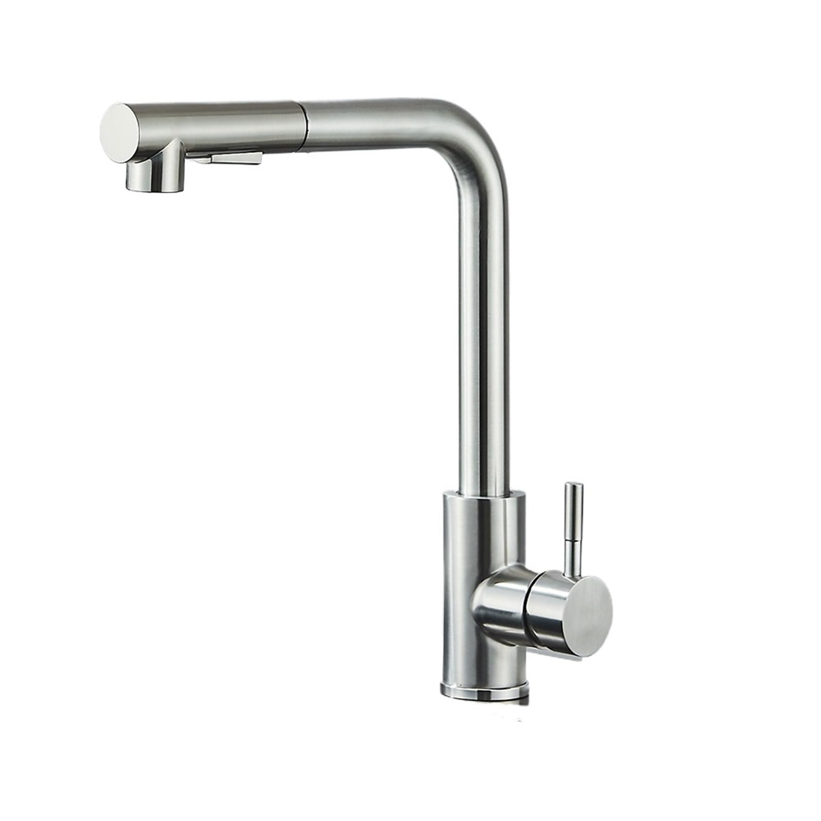 Ghhzml Color 2 Kitchen Taps Mixer Pull Out Kitchen Sink Faucet Two Model Stream Sprayer Nozzle Stainless Steel Hot Cold Wate Mixer Tap Deck