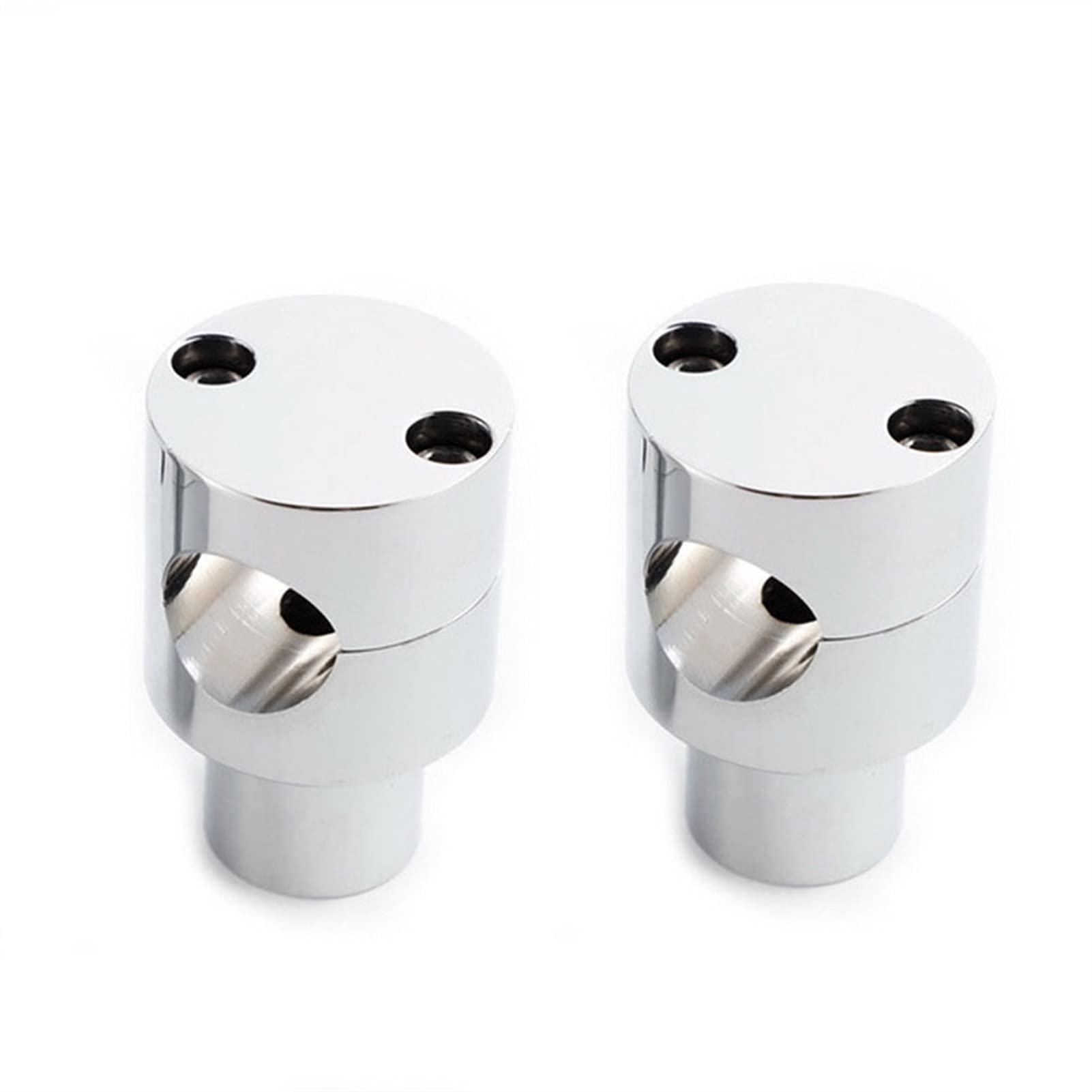 22mm Motorcycle Handlebar Clamp Mounting Handle Risers Bar Riser Adjuster, for, for Harley, Sportster XL1200 Iron XL 883 1200 Motorcycle Handlebar Riser Clamp(25mm Silver)
