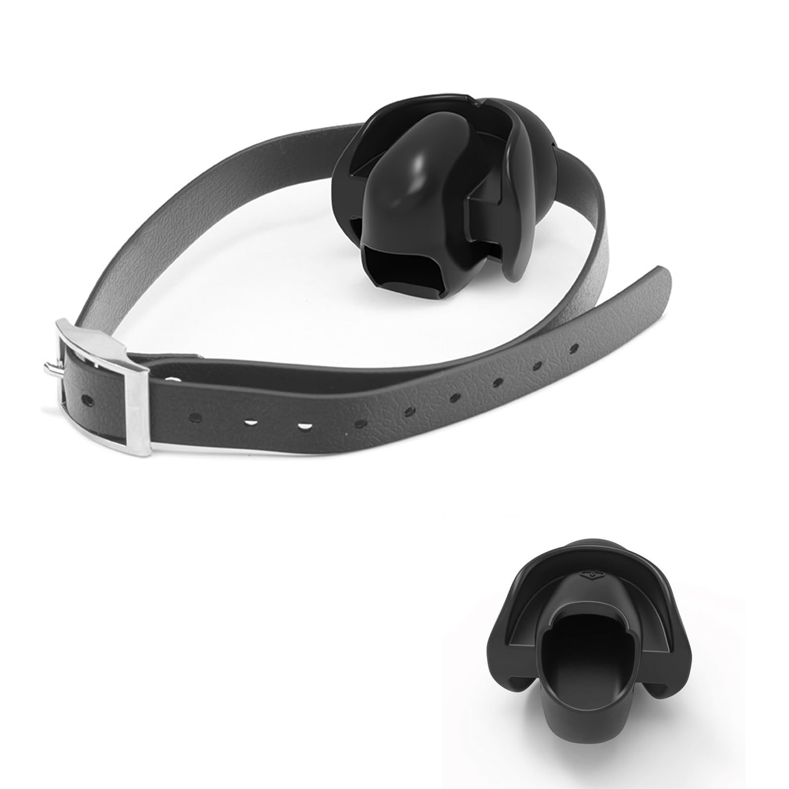 Bâillon Boule en Silicone,Respirant Gag Open mouth gag Sex mouth plug,pour Jeux Sexuels Jouet bouche (Noir)