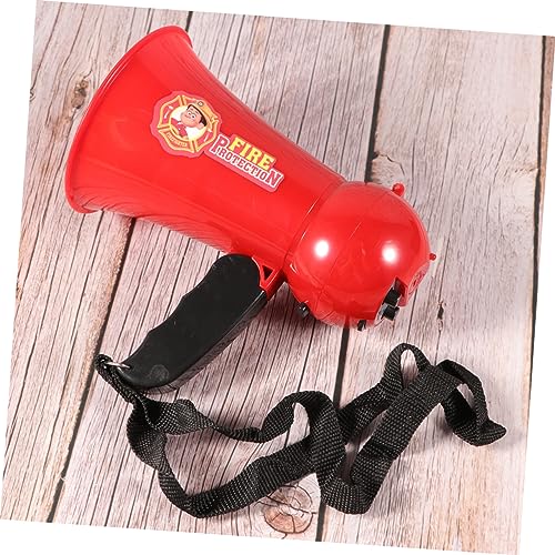 INOOMP Megafone Microfone Brinquedo Vermelho Criança