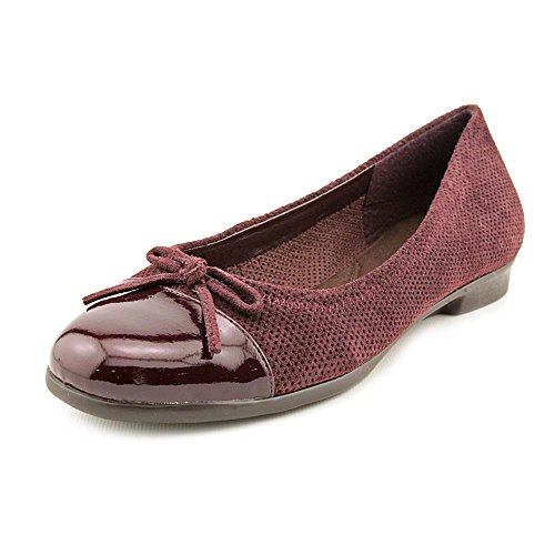 Aerosoles Womens Bectify Suede Flats Dark Red 6 M Us #TOP28