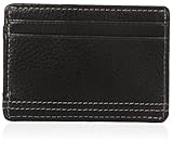 Buxton Men's Monroe RFID Blocking Front Pocket Money Clip Slim Wallet, Black, One Size