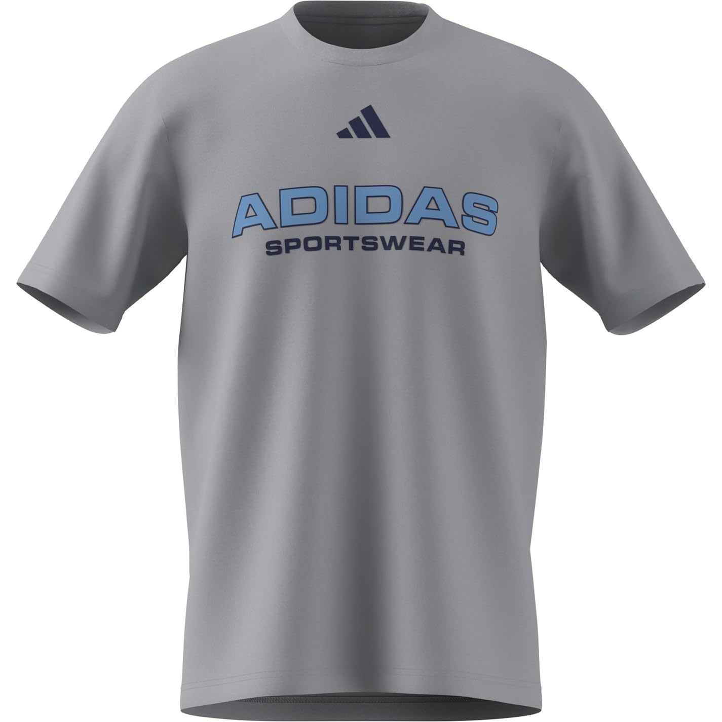adidas Mens Graphic Logo T-Shirt Med Grey SPW 3XL