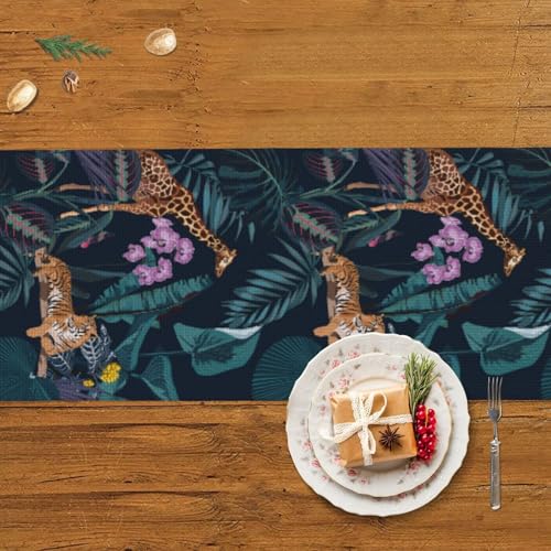 Chemin de table de Noël anti-taches pour protéger et décorer votre buffet