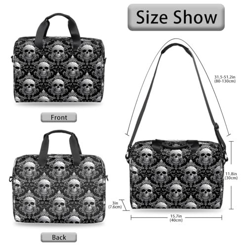 Bolso para laptop impermeable negro étnico 16 pulgadas miniatura 6