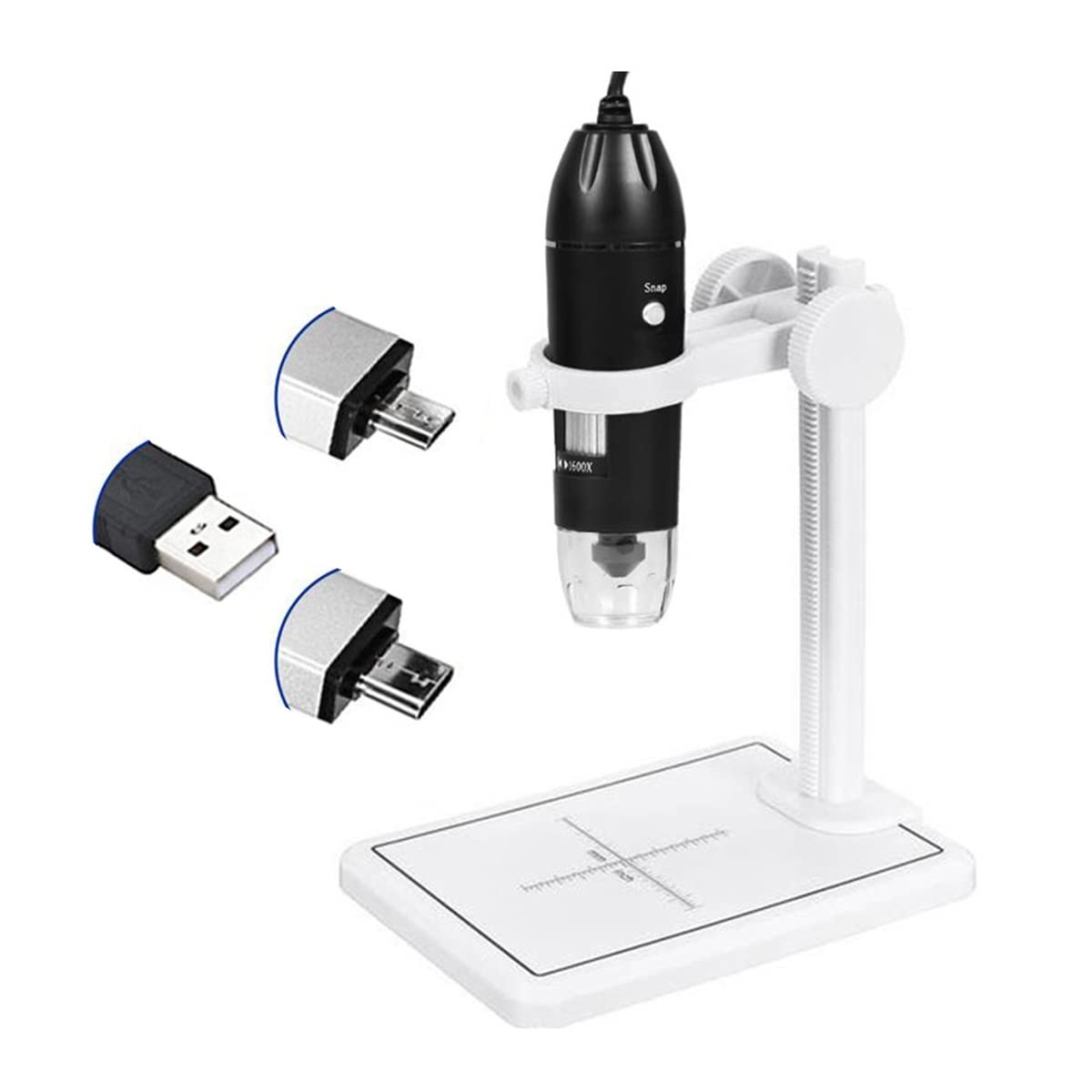asdchZen Microscope Accessories Kit 1600X Digital Microscope 3In1 Usb Portable Electronic Microscope With 8 Leds Zoom Camera Magnifier Microscope Slides,1600x 3 in 1 Usb a-1600X