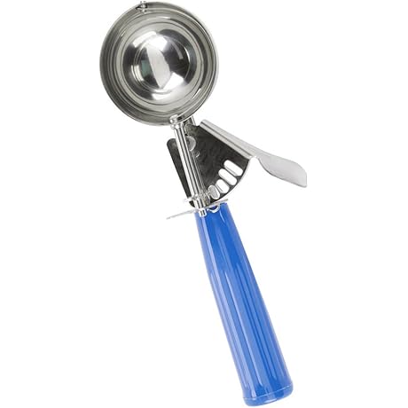 Tiger Chef Blue 2 oz Ice Cream Scoop Disher NSF Certified
