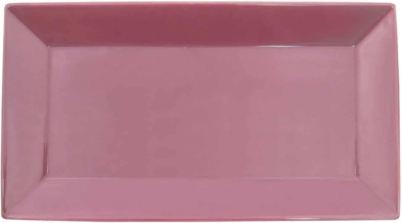CAC China KSE-13 Kingsquare 11-1/2-Inch by 6-1/4-Inch Porcelain Rectangular Platter, Super White, Box of 12