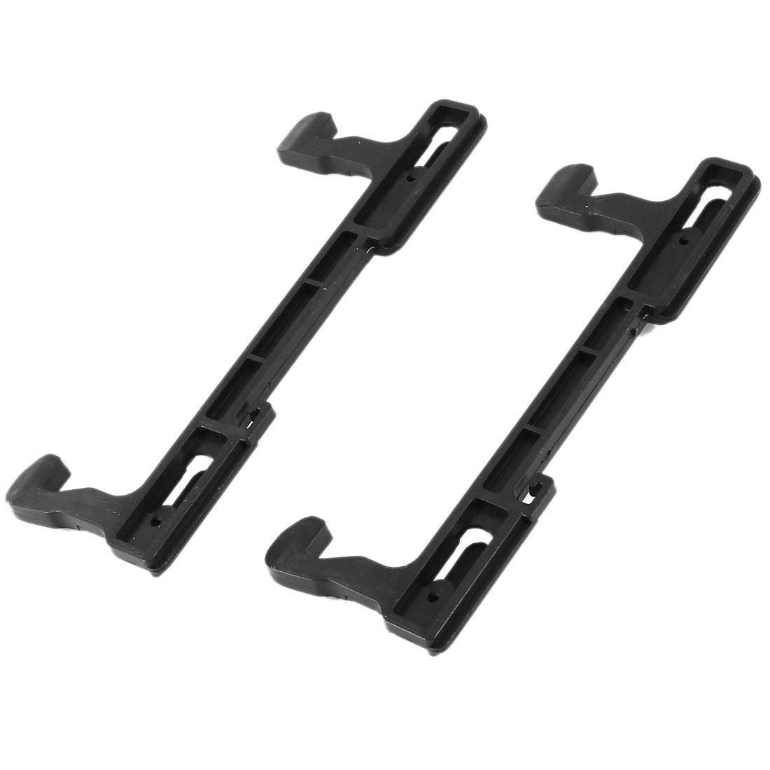 Microwave Oven Door Latch for Galanz 13.2cm Long 2 Pcs Black (SN: 432 615 4b6 18c 2e1)