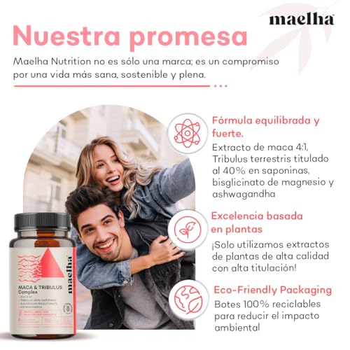 Maca y Tribulus terrestris Complex | 60 cápsulas | 100% Natural