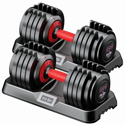 Fit Sir Adjustable Dumbbell Set with Quick Adjustment