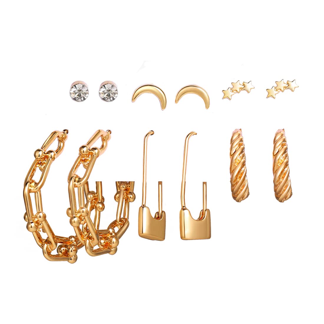 Yellow Chimes Earrings for Women and Girls | Fashion Gold Pearls Studded Hoops | Gold Plated Earring Set | Western Earring... - Review, Price and Buying Guide