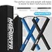 MOXIISTR Safe Foam Rubber Cord Nunchakus Karate Nunchucks Upgraded for Beginners Practice and Training 2 Pack (Short Black-Short Blue)