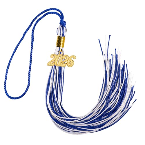 GraduationMall Double Color Graduation Tassel with 2025 Year Charm 9
