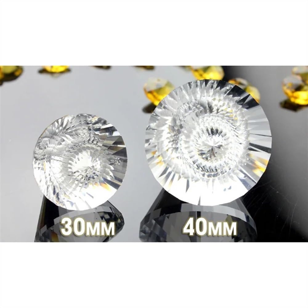 Wiszące kryształy, pryzmaty, 10 szt., 30/40 mm, kula, kryształ, wisiorek, pryzmat, lampa, część oświetleniowa, wisząca dekoracja, wiszące kryształy do dekoracji (30 mm)