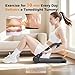 Ab Machine,Sit Up Exercise Equipment& Core Machine, Workout Equipment,Adjustable Ab Trainer with 3 Resistance Levels and Removable Auxiliary Handle,Home Gym Fitness Equipment for All Ages Grey