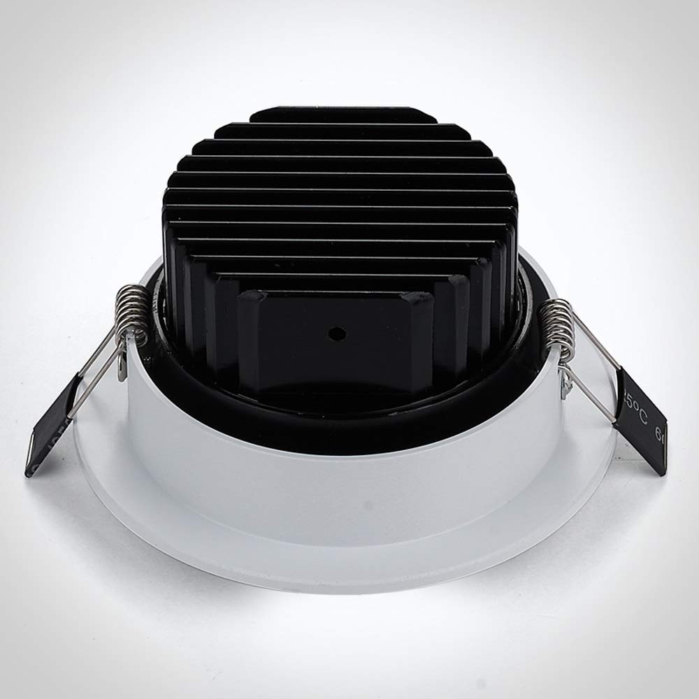 Foco Led Empotrable De Alta Luminosidad, Aluminio COB, Downlight Empotrable, Foco Led Antideslumbrante para Techo, Paneles De Rejilla De Estilo Nórdico, Luces De Techo In,Naturallight-12W