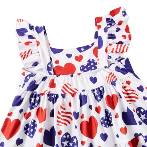 Image of Vieille Toddler Girls Summer Dress Ruffle Casual Beach Sundress 2-8 Years