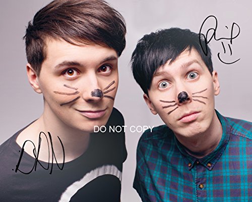 Dan and Phil Reprint Signed 11x14' Poster Photo RP Autographed #1 YouTube