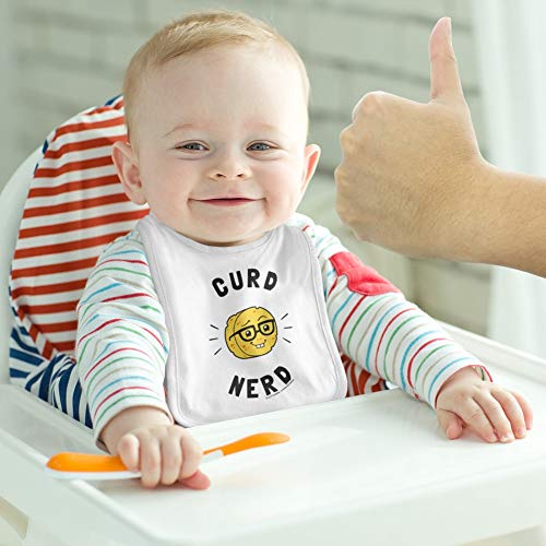 Curd Nerd Cheese Funny Humor Baby Bib3