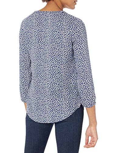 Amazon Essentials Women's 3/4 Sleeve Button Popover Shirt, Loose-Fit V-Neck Blouse2