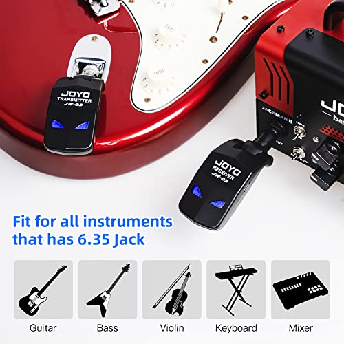 Joyo JW-03 2.4Ghz Wireless Guitar System 4 Channels Rechargeable Audio Wireless Transmitter Receiver thumb #6