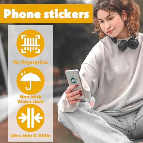 Gjinxi 8Pcs Phone Blockers Equipment Stickers Protection Stickers for Cell Smart Phones Stickers for Mobile/Computer/Radio/Laptop/Tablet PC/WiFi/Router/TV All E-Devices - Thumbnail 3