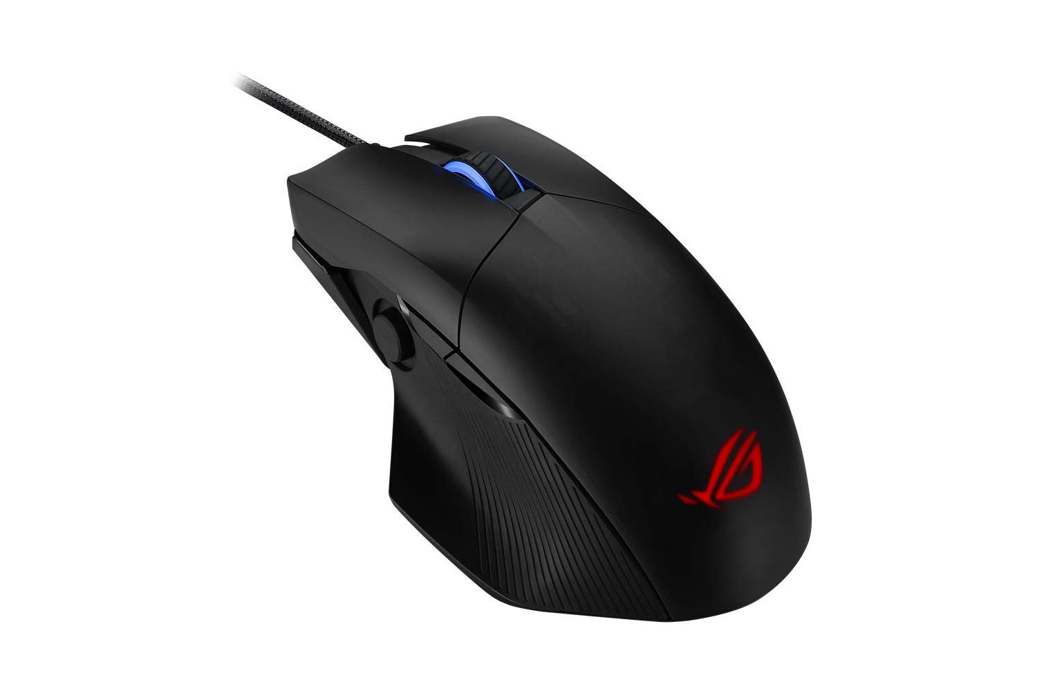 ROG Chakram Core gaming mouse (programmable joystick, 16000 dpi sensor, push-fit switch sockets design, adjustable weight, stealth, instant screenshot, Aura Sync lighting)-Black