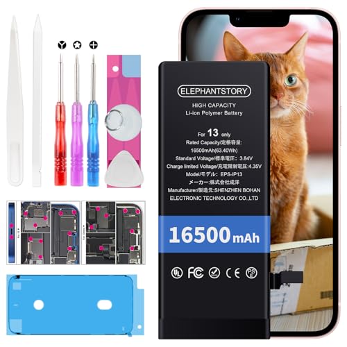 ElephantStory iPhone 13 Battery Replacement Kit 16500mAh