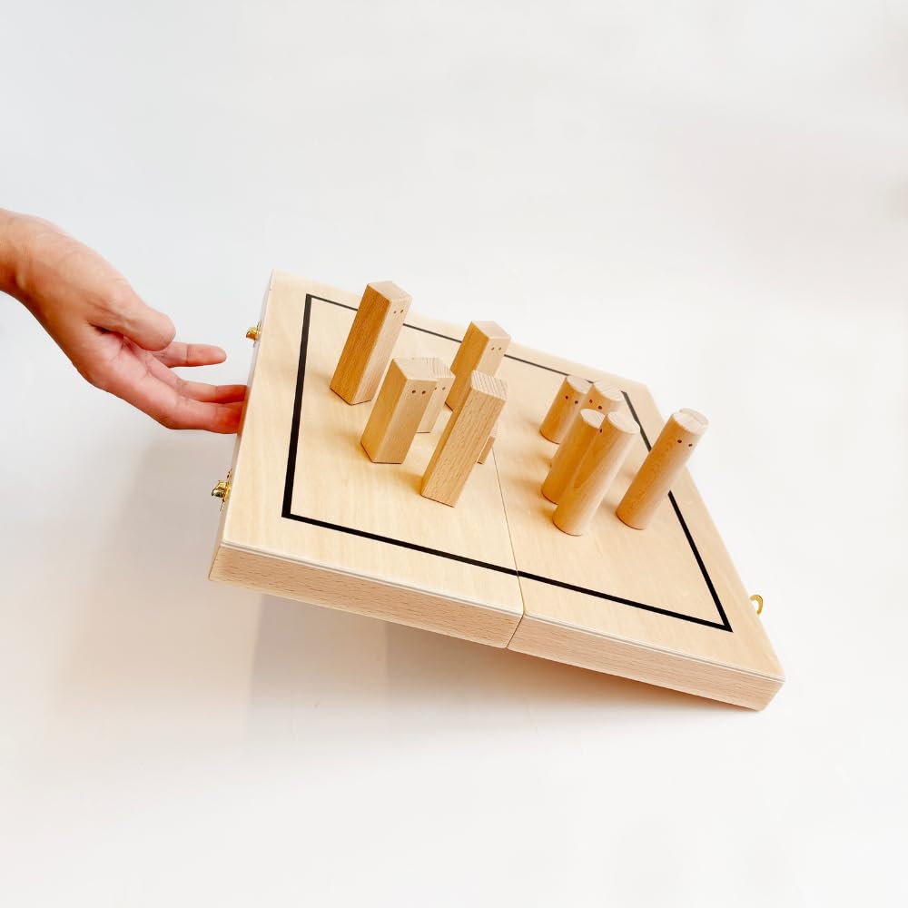 Systembrett Pro to Go – Faltbares & magnetisches Familienbrett aus hochwertigem Buchenholz – Perfekt für systemisches Coaching, Familienaufstellungen, Supervision, Therapie & Beratung
