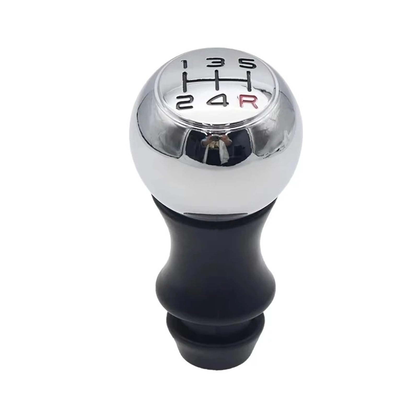 Mkgkacvcpt Chrome Red Font Manual Shifter Knob For Citroen For C2 For C3 C47 5Speed Gear Shift Knob Lever Matte Vts Aluminum(Chrome Red Font)