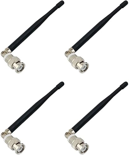 RS - Antena inalámbrica Microhpne conector BNC de 14 onda compatible con sistema receptor SLX4, reemplazo universal de antena (paquete de 4)