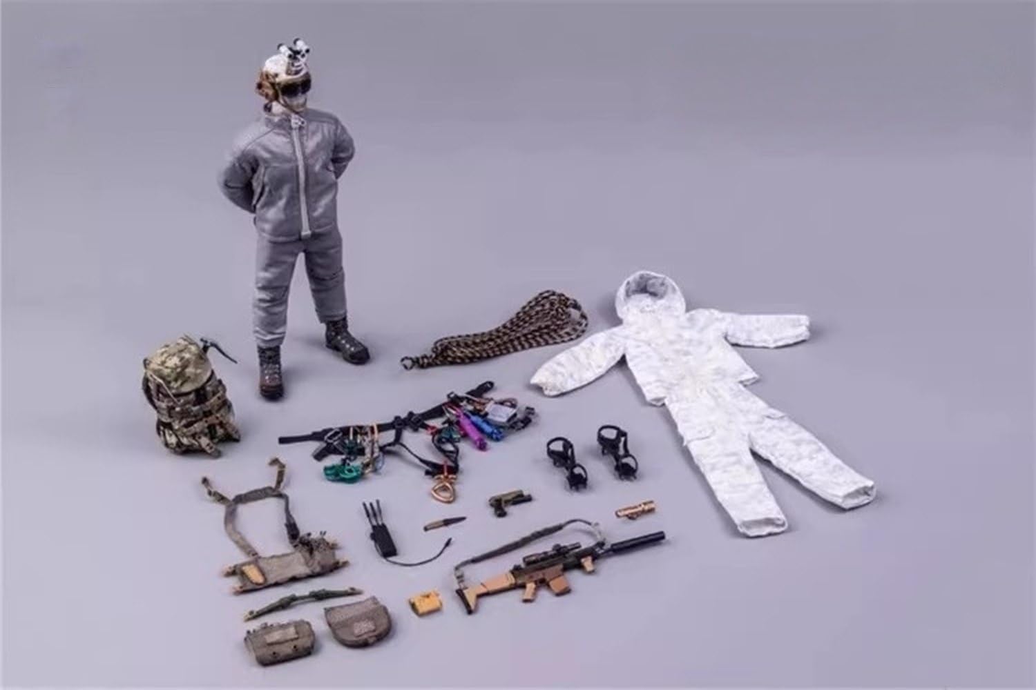 Pipigirl x HASUKI 1/12 Scale Special Forces Action Figure, SWAT Soldier Figure Model, Accessories Collection Military Toys