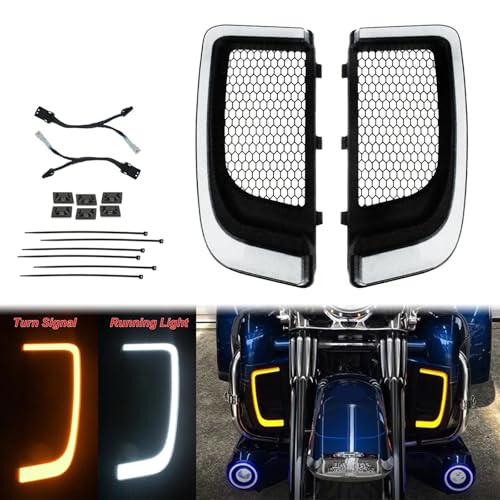 Clignotant Harley Touring Flhtkl 15-19 avec grilles inférieures de carénage et feu position - 4