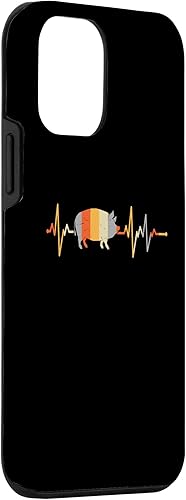 Vista 3 de iPhone 12 mini heartbeat pig farmer pig farmer heart line Case