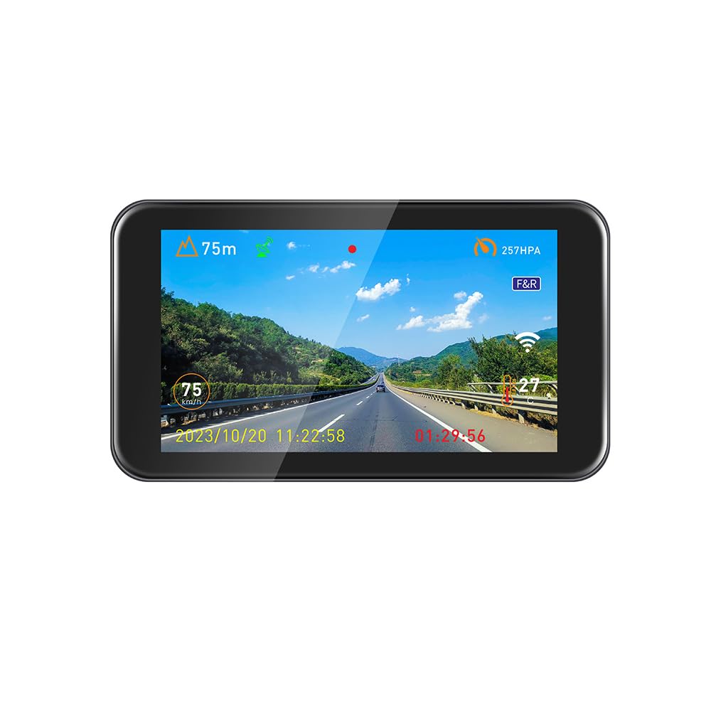 VSYSTO F4.5T Motorcycle Dash Cam Main Unit and Components