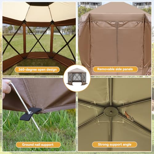 Escape Shelter tragbarer Sichtschutz für Haus, Zimmer, Pop-Up-Pavillon, OD017-BR – Bild 6