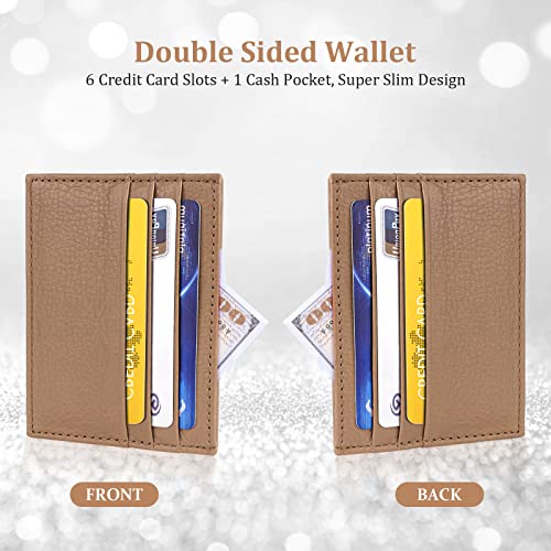 URAQT RFID Blocking Slim Leather Wallet