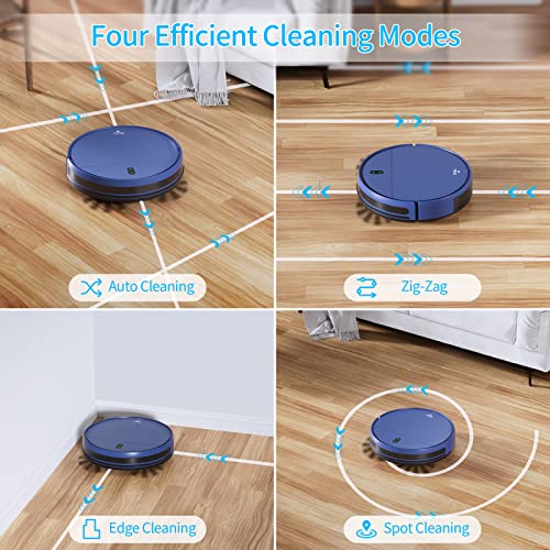 Robot Vacuum and Mop Combo, 2 in 1 Robot Mop and Vacuum, Robotic Vacuum Cleaner with WiFi/App, 2000Pa Suction, 230ML Water Tank, Self-Charging, Slim, Ideal for Hard Floor, Low Pile Carpet, Pet Hair - Image 4