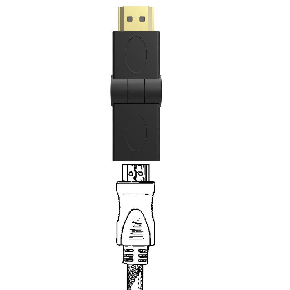 HDMI Adapter - 180 Degree Angle Converter -5