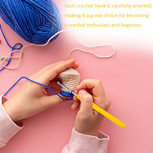 Image of Crochet Hook, 3.5 mm Ergonomic Crochet Hook, Crochet Needles for Arthritic Hands, Knitting Needles with Soft Handle Beginners and Experienced Hobbyists (3.5 mm)